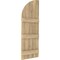 Ekena Millwork Americraft 5-Board (3 Batten) Wood Joined Board-n-Batten Shutters w/ Arch Top, ARW401BQ518X77UNH, PR ARW401BQ518X77UNH - alternate 8